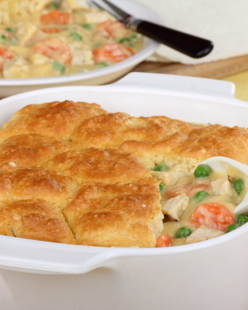 Chicken Pot Pie Bubble Up Casserole