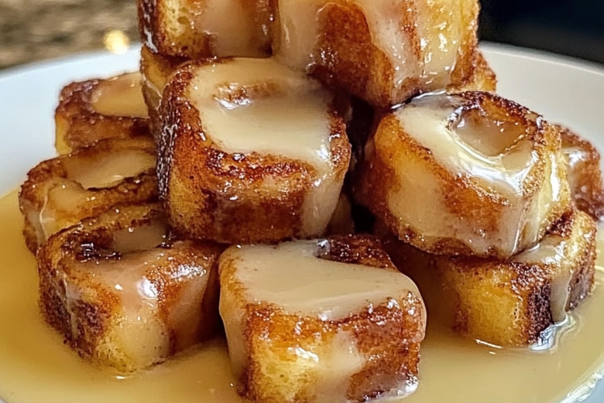 Cinnamon Roll French Toast Bites Recipe