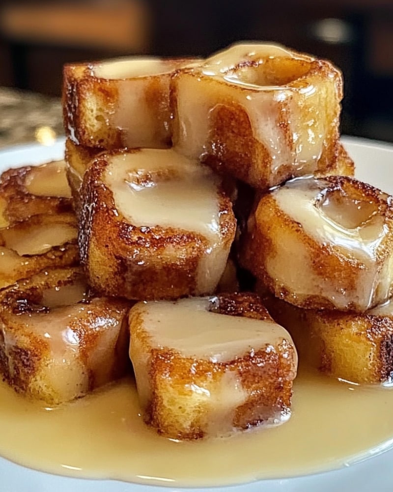 Cinnamon Roll French Toast Bites