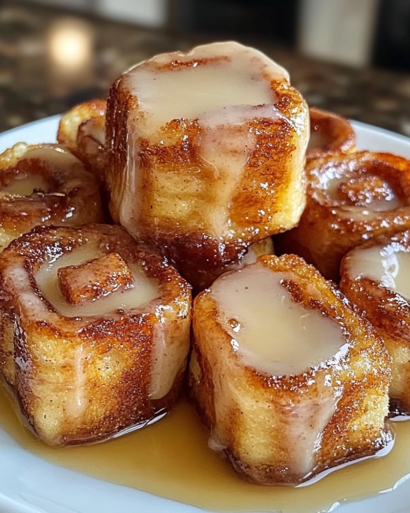 Easy Cinnamon Roll French Toast Bites