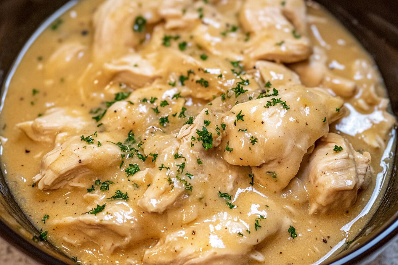 Easy-Crockpot-Chicken-and-Gravy