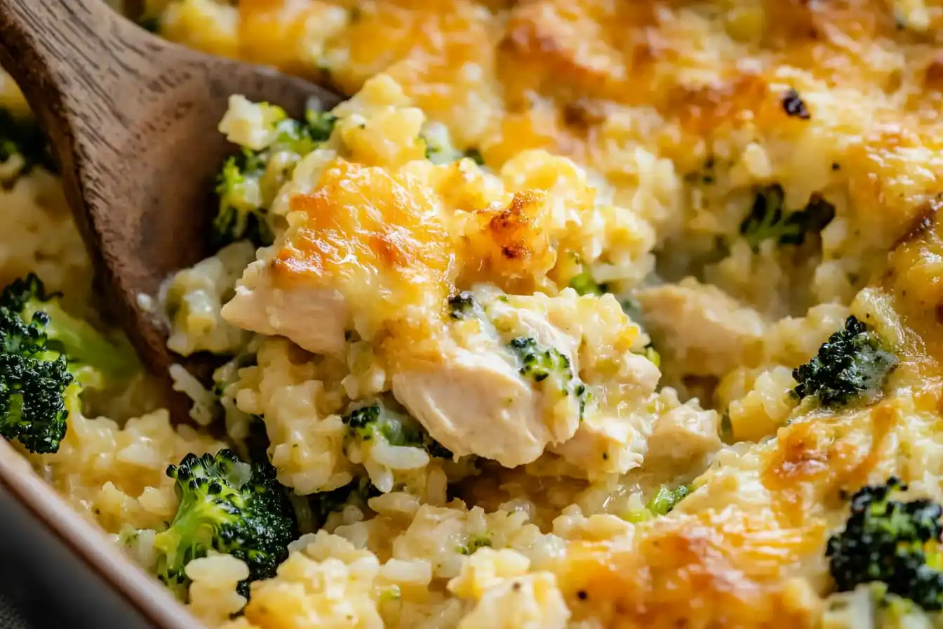 Easy Chicken Broccoli Rice Casserole